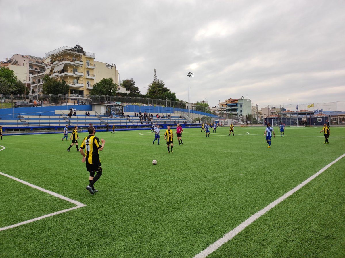 Μήνυμα κατά της οπαδικής βίας στον αγώνα ποδοσφαίρου που διοργάνωσε ο Δήμος Ηρακλείου Αττικής