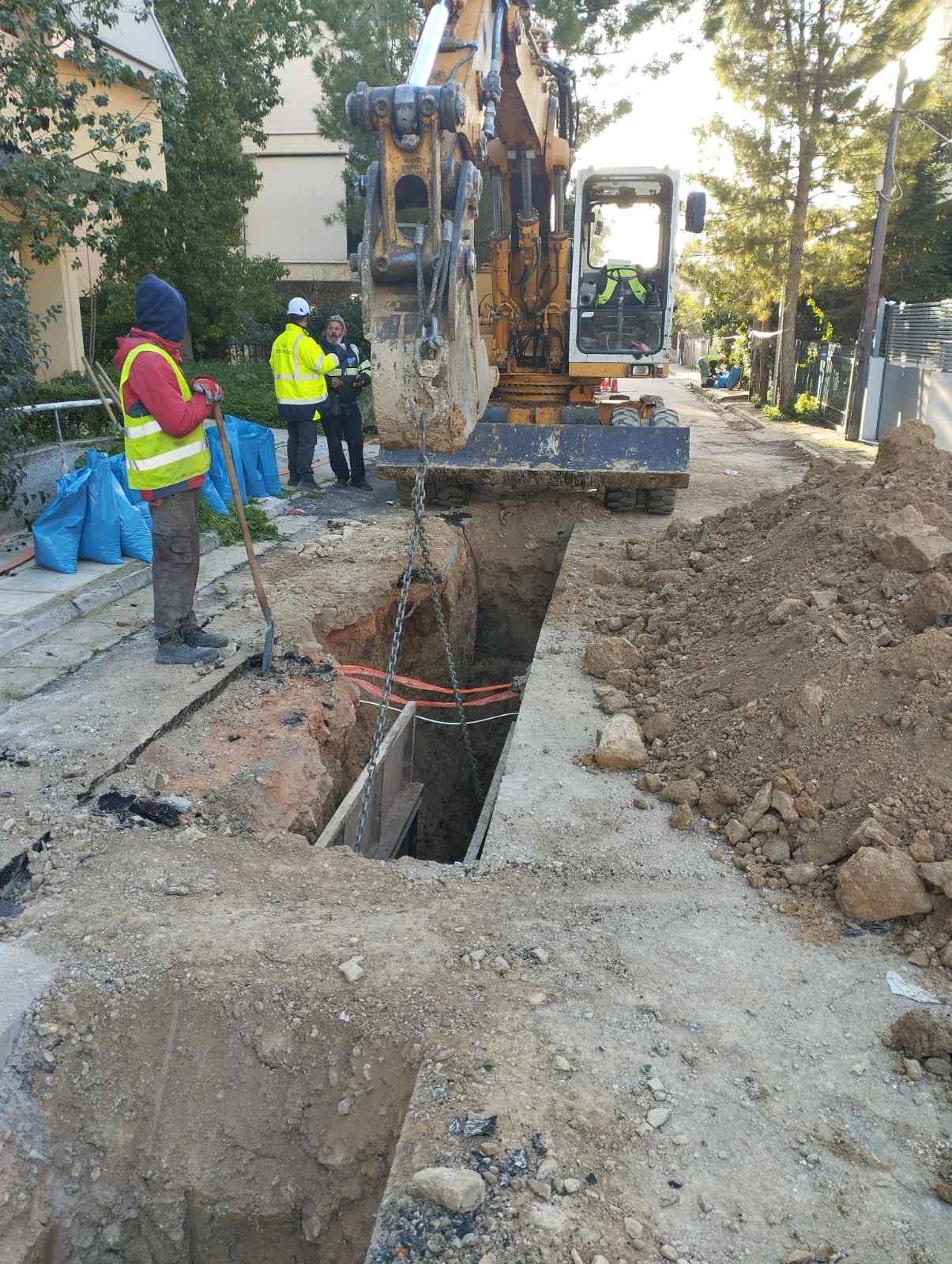 Αντικατάσταση αποχέτευσης οδός Κοτοπούλη (1)