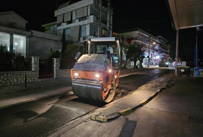 Ασφαλτοστρώσεις στην λεωφόρο Ηρακλείου κατά μήκος του Δήμου Ηρακλείου Αττικής