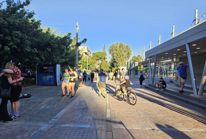 Κυριακή χωρίς αυτοκίνητο στην κεντρική πλατεία του Δήμου Ηρακλείου Αττικής