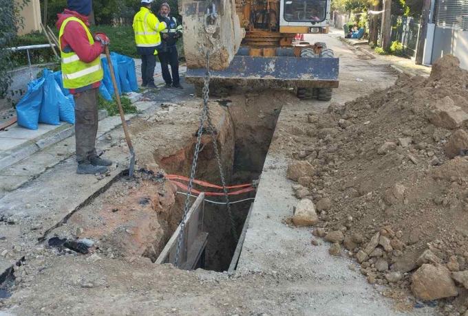 Αντικατάσταση αποχέτευσης οδός Κοτοπούλη (1)